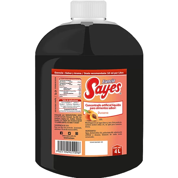 ESENCIA    SABOR  DURAZNO