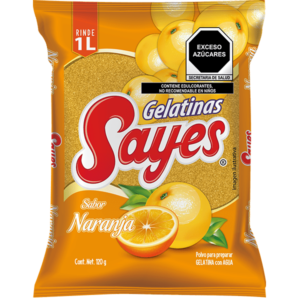 GELATINA  AGUA  SABOR  NARANJA