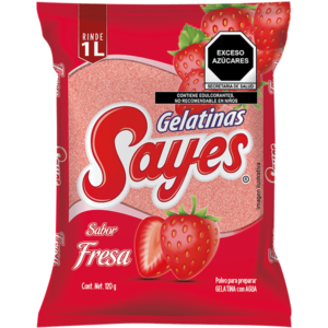 GELATINA  AGUA  SABOR  FRESA AGUA