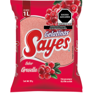 GELATINA AGUA SABOR GROSELLA