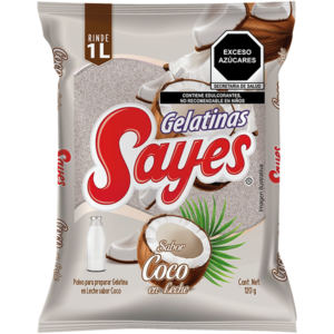 GELATINA LECHE SABOR COCO