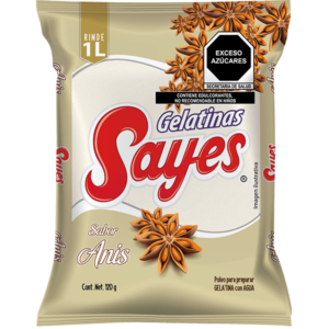 GELATINA AGUA SABOR ANIS