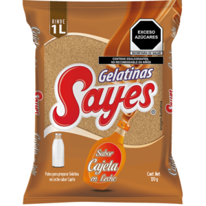 GELATINA  LECHE  SABOR  CAJETA