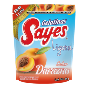 GELATINA   LIGERA  SABOR  DURAZNO