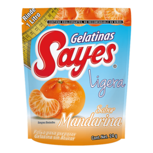 GELATINA    LIGERA  SABOR  MANDARINA