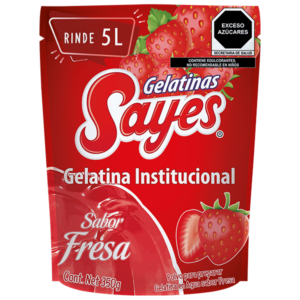 GELATINA  AGUA  SABOR  FRESA AGUA