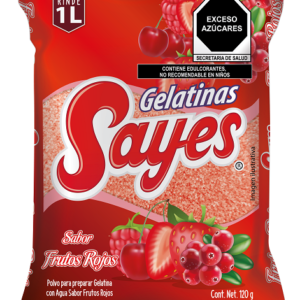 GELATINA AGUA SABOR FRUTOS ROJOS