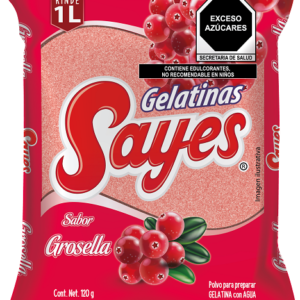 GELATINA AGUA   SABOR GROSELLA