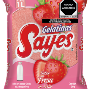 GELATINA LECHE   SABOR FRESA LECHE