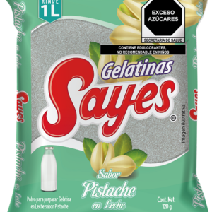 GELATINA LECHE   SABOR PISTACHE